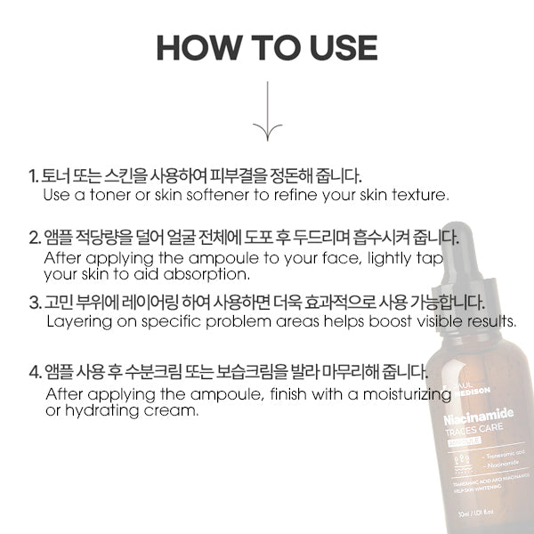 Paul Medison Niacinamide Traces Care Ampoule