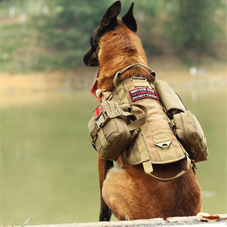 Ihrtrade Tactical Dog Harness Molle Military Vest