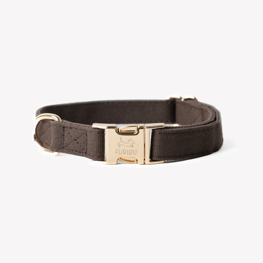 'Brown' - Canvas Dog Collar