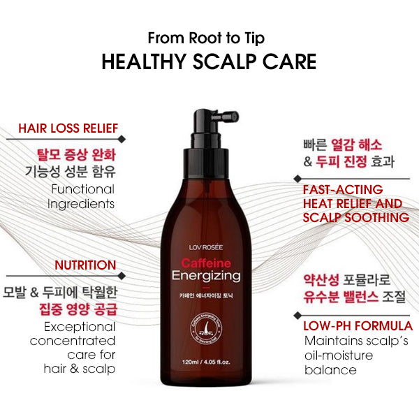 LOV ROSEE Caffeine Energizing Hair Tonic