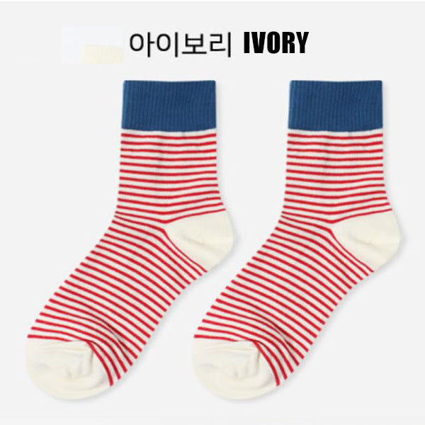 Premium Women’s Fashion Crew Socks with Design Patterns