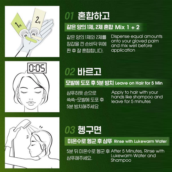 RICHENNA EZ Speedy Shampoo-Like Hair Color - Green Edition