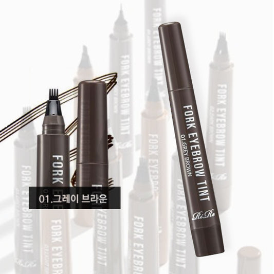RiRe Fork Eye Brow Tint Tatoo Brush - Grey Brown