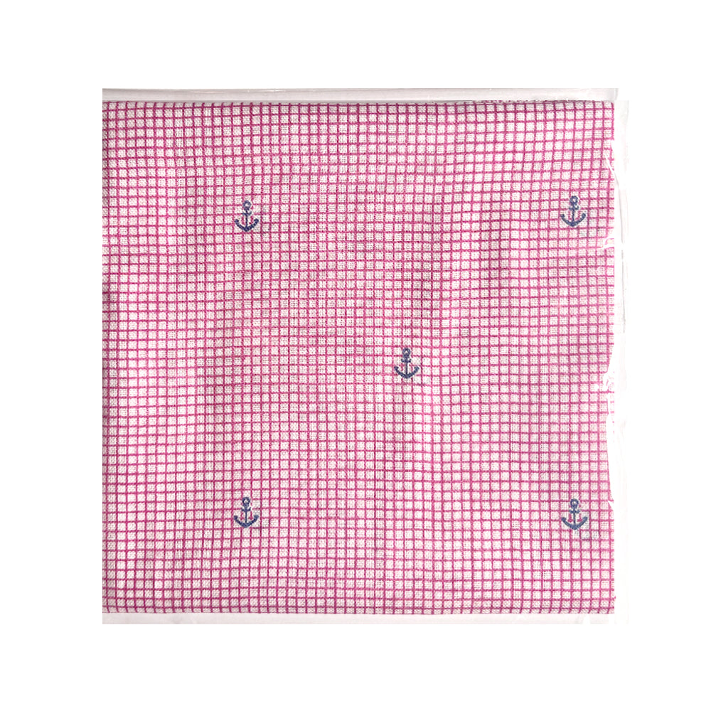 100% Cotton Fashion Square Scarf Made in Korea with Design Pattern