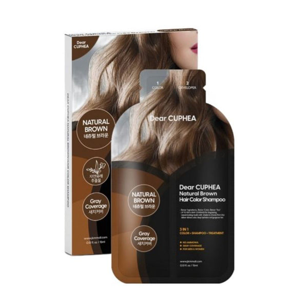 [Dear CUPHEA] Natural Hair Color Shampoo Natural Brown