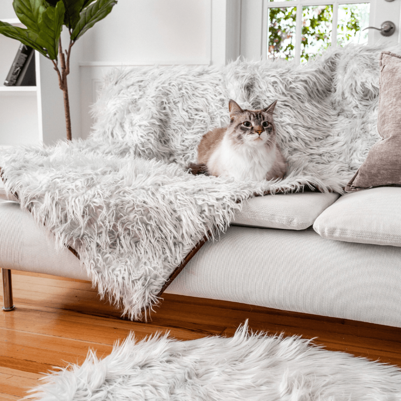 CatNap™ Anti-Scratch & Waterproof Throw Blanket - Grey