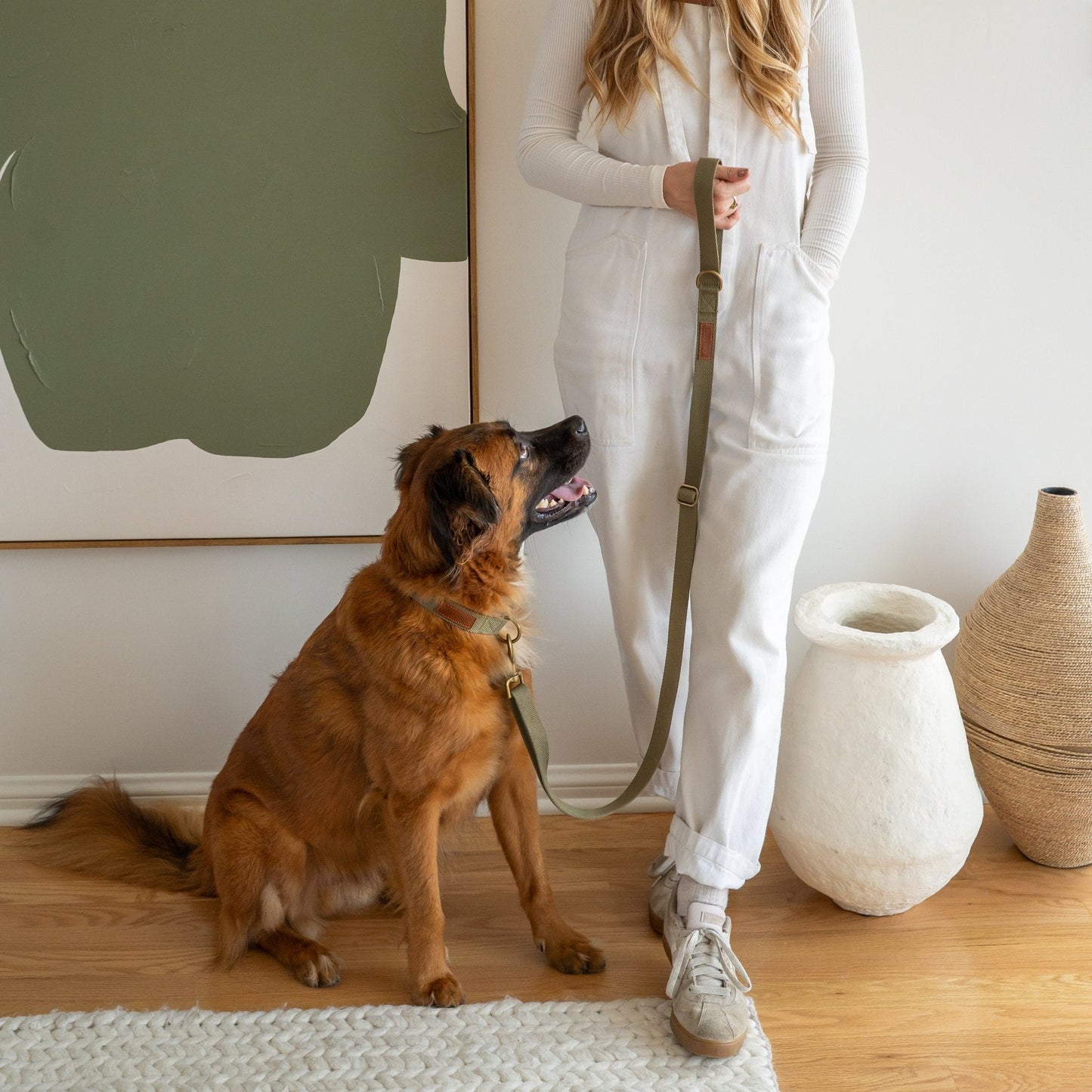 Hemp Cotton Dog Leash - Durable, Sustainable, Adjustable, Lightweight & Soft