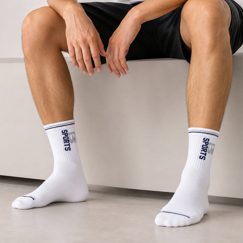 Men's Cotton Athletic Running Ankle Socks with Cushion