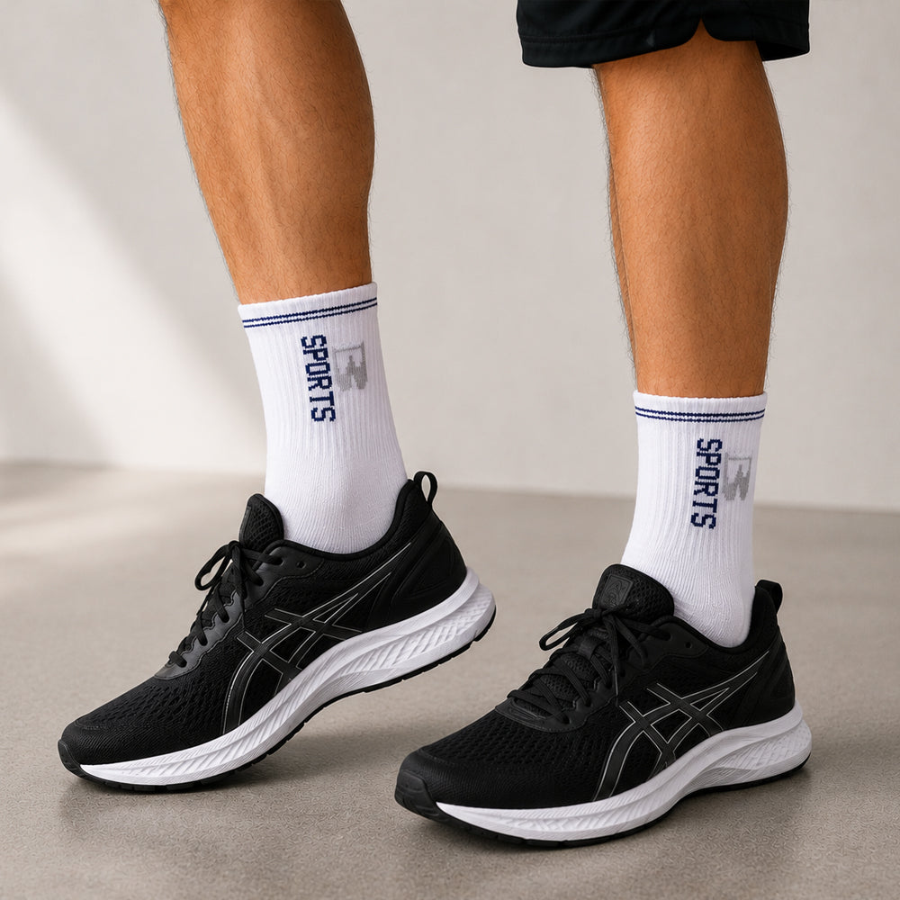 Men's Cotton Athletic Running Ankle Socks with Cushion