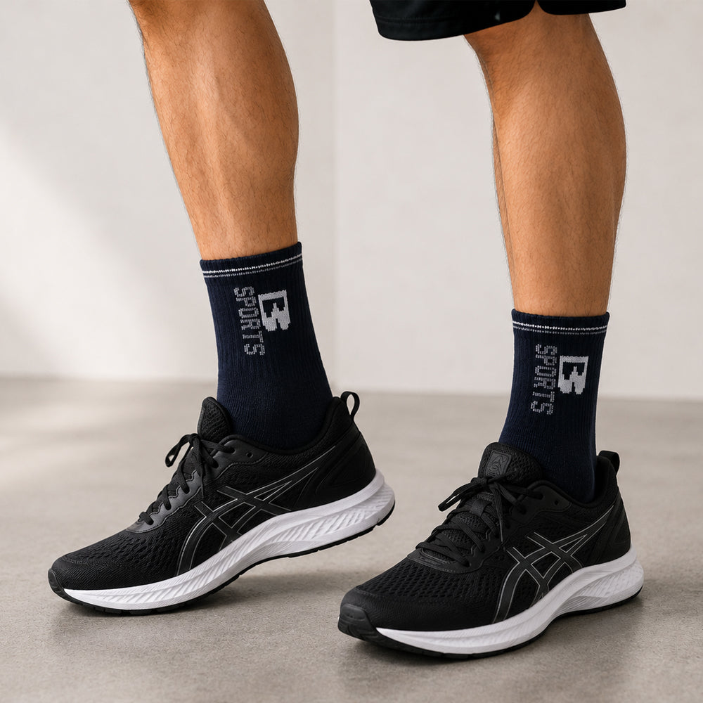 Men's Cotton Athletic Running Ankle Socks with Cushion