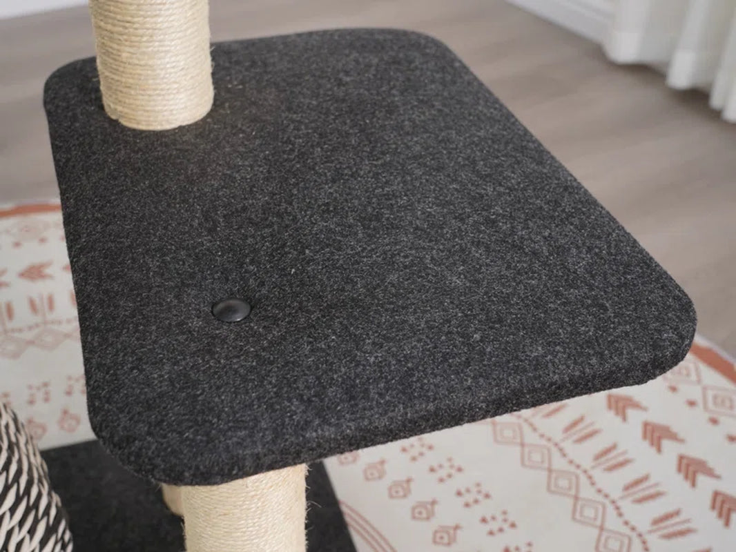 Petpals Ace Handwoven Cat Tree – Boho Chic Style with Natural Paper Rope & Sisal, Multi-Level Design, Eco-Friendly