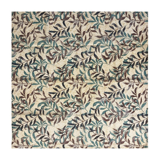 100% Cotton Fashion Square Scarf Made in Korea with Design Pattern