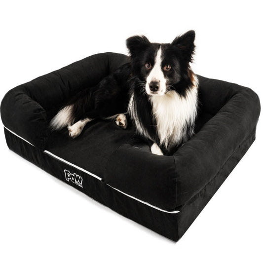 PupLounge™ Memory Foam Dog Bed Cover - Charcoal Grey (Bed Not Included) - Small