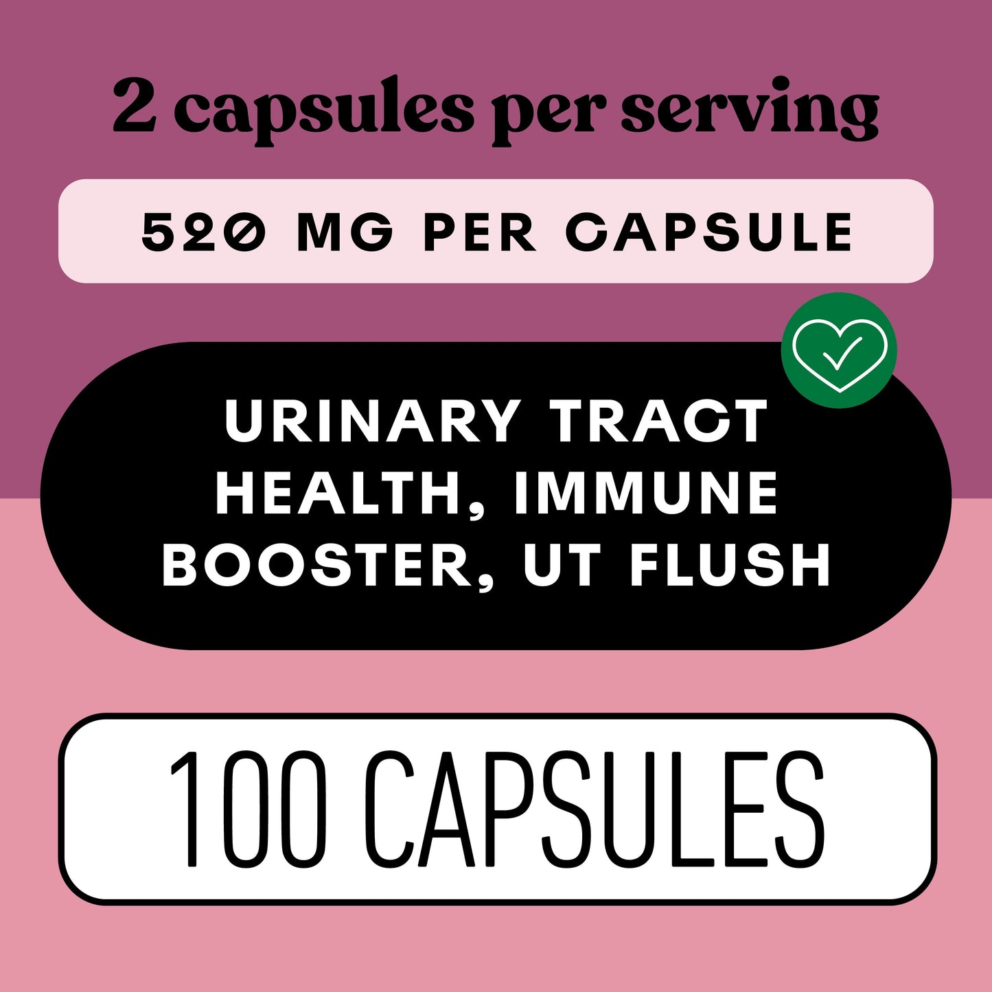 Organic D-Mannose & Cranberry Capsules