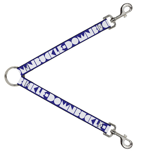 Dog Leash Splitter - BUCKLE-DOWN Shapes Blue/White