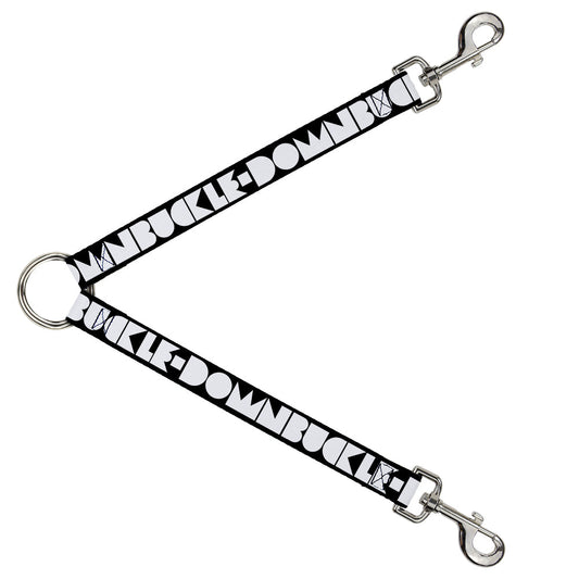 Dog Leash Splitter - BUCKLE-DOWN Shapes Black/White
