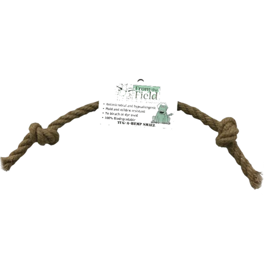 NATURAL HEMP DOG TUG-TOY