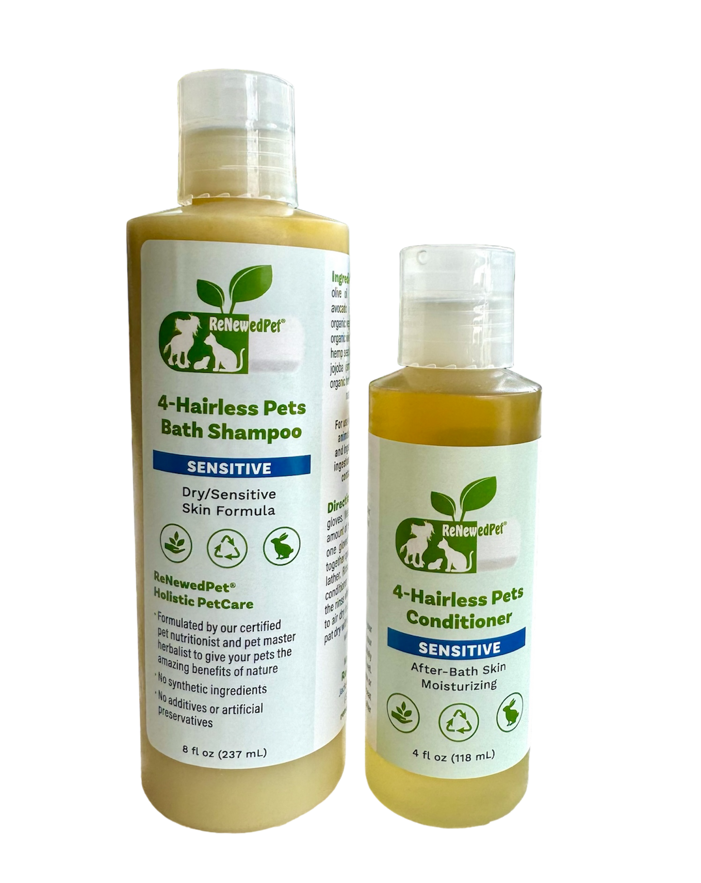 4-HAIRLESS PETS SENSITIVE SHAMPOO & CONDITIONER