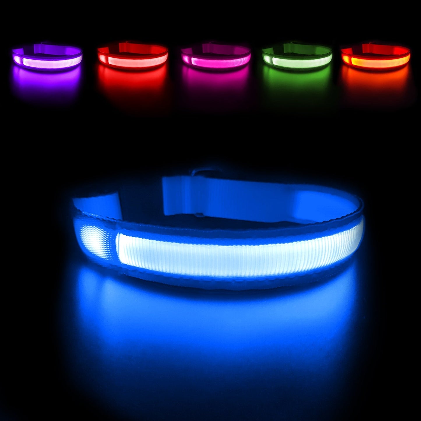 MASBRILL Dog Collar Luminous Pet Supplies Dog Collar Waterproof Safety Collars