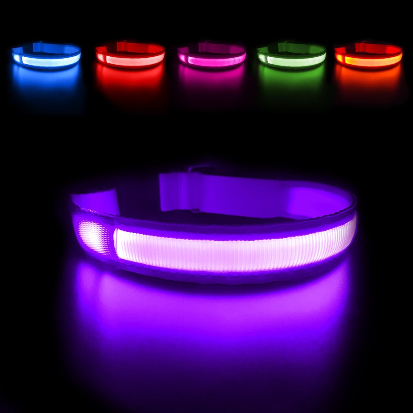 MASBRILL Dog Collar Luminous Pet Supplies Dog Collar Waterproof Safety Collars
