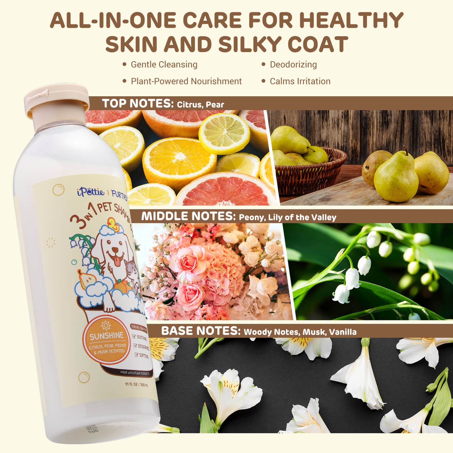 Furtasy Pet Shampoo, Sunshine & Cozy Formulas