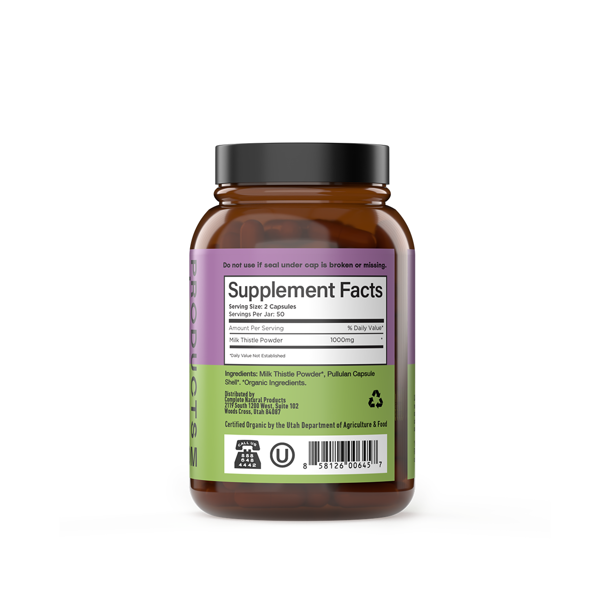 Organic Milk Thistle Capsules