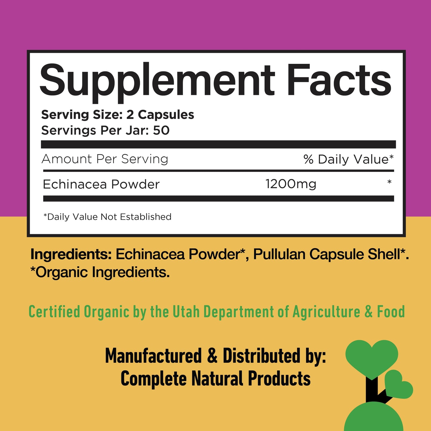 Organic Echinacea Capsules