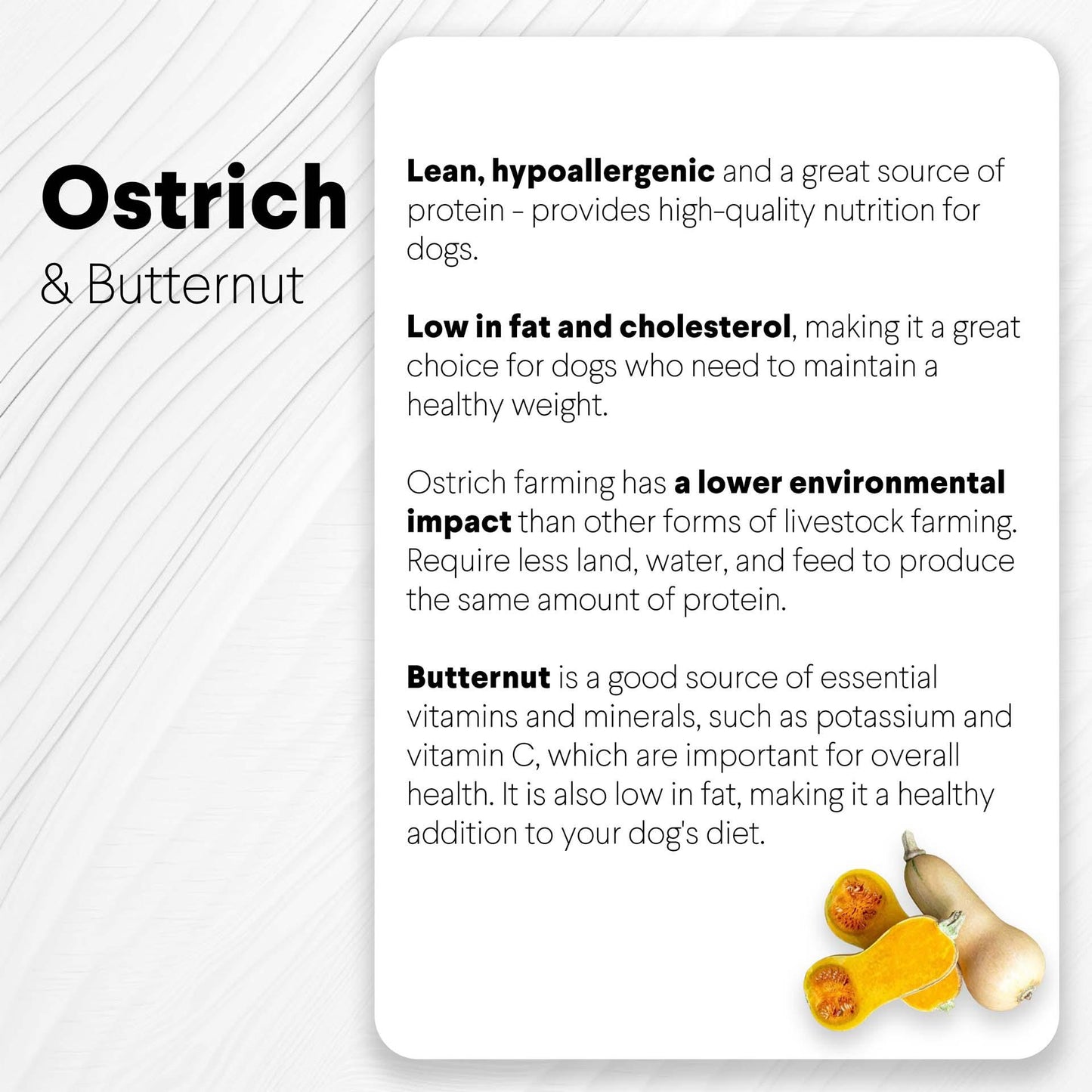 Ostrich Chips with Butternut (2.5oz): The Flavorful, Hypoallergenic Treat for Dogs with Sensitive Stomachs