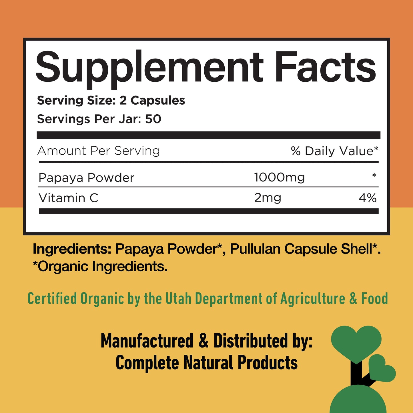 Organic Papaya Capsules