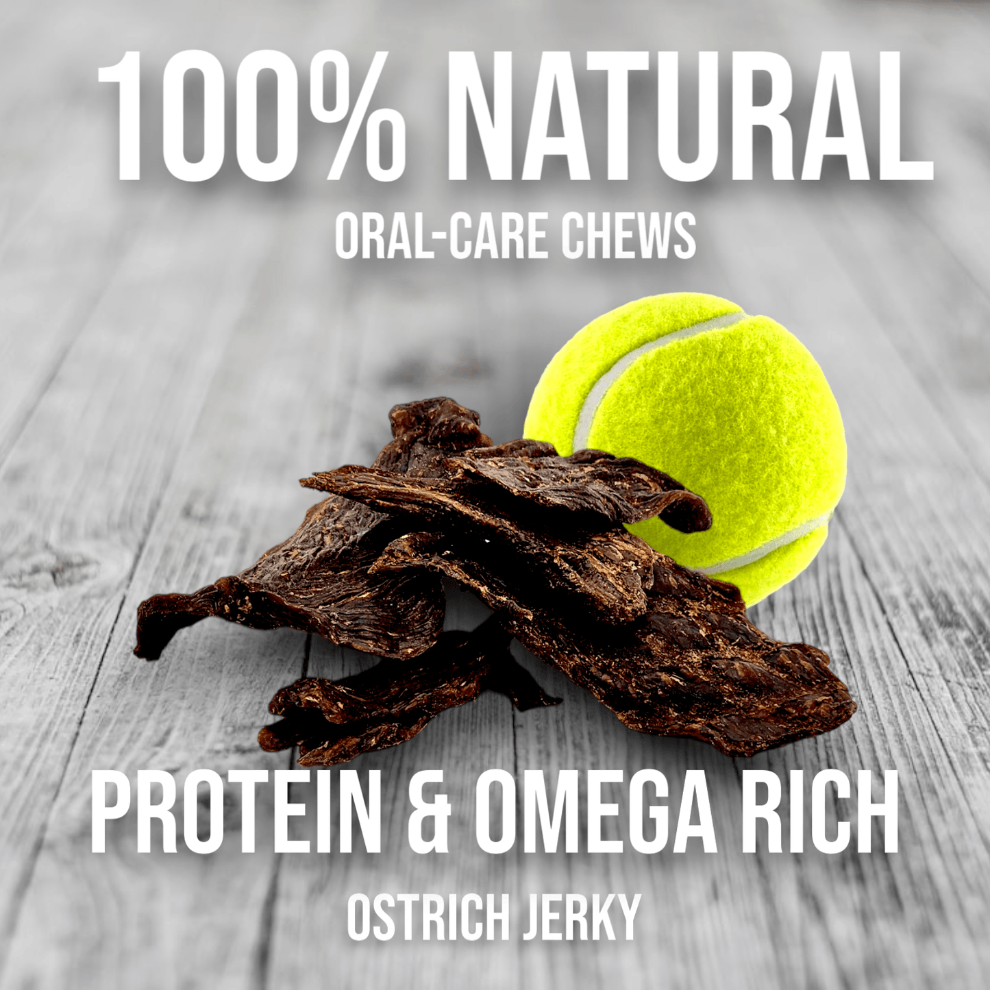 Tasty Ostrich Jerky (2oz): The Protein-Packed, Dental-Health Chew for Dogs of All Sizes
