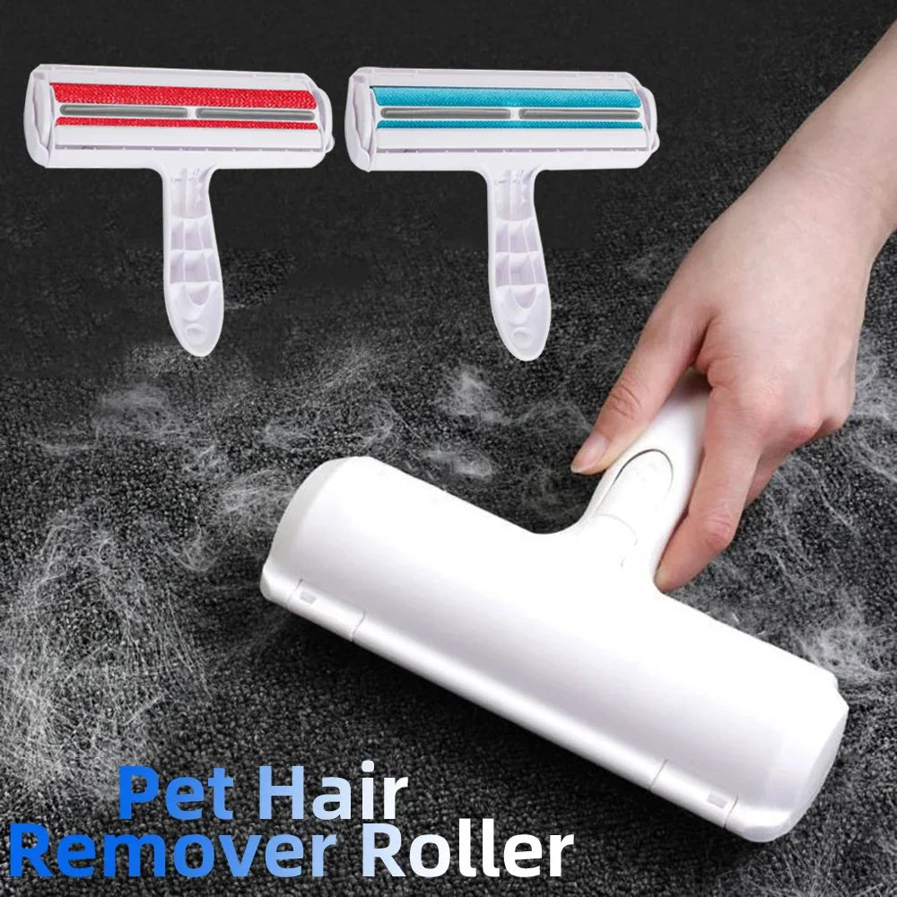 Pet Hair Remover Roller - Dog & Cat Fur Remover with Self-Cleaning Base - Efficient Animal Hair Removal Tool - Perfect for Furni