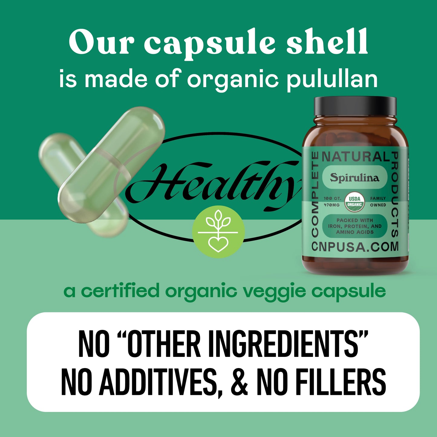 Organic Spirulina Capsules