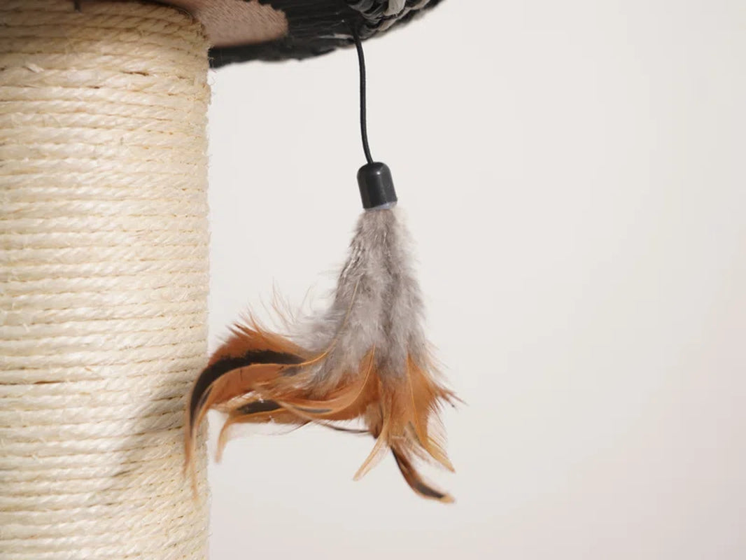 Petpals Ace Handwoven Cat Tree – Boho Chic Style with Natural Paper Rope & Sisal, Multi-Level Design, Eco-Friendly