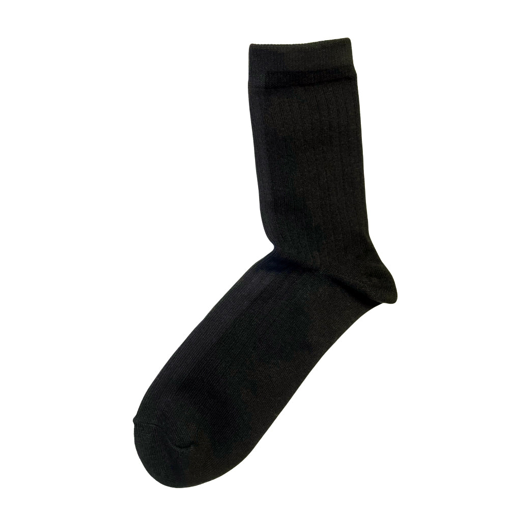 Men's Premium Plain Ribbed Crew Socks