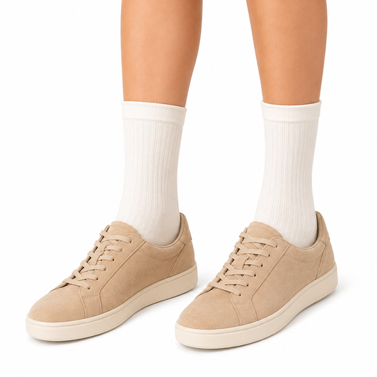 Women's Premium Plain Ribbed Crew Socks