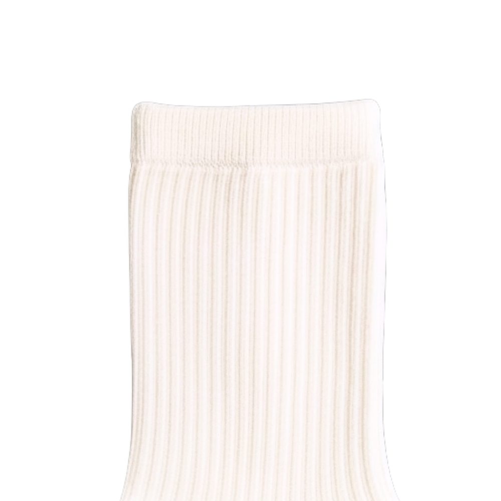 Women's Premium Plain Ribbed Crew Socks