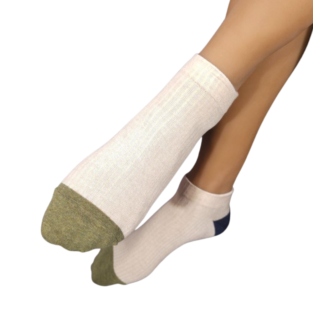 Men's Sneakers Cotton Ankle Socks with Point Colors