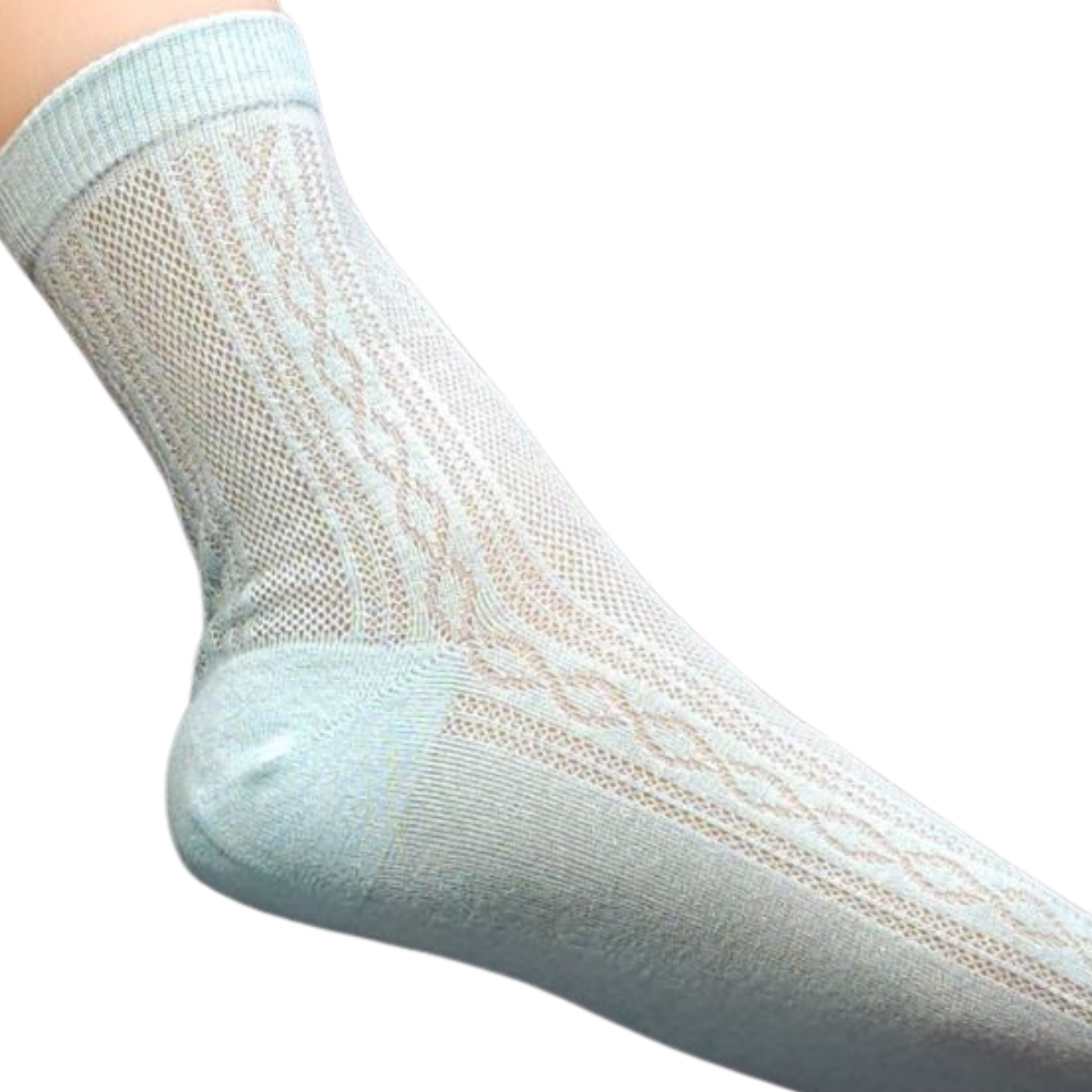 Premium Women’s Fashion Mono Mesh Summer Crew Socks