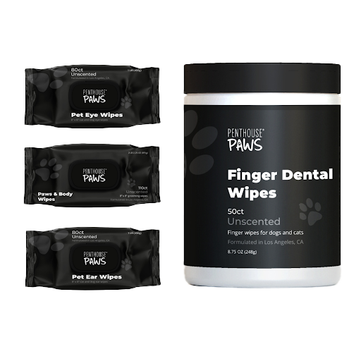 Complete 4-in-1 Pet Grooming Wipes Kit