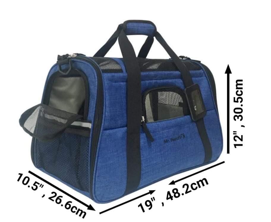 Mr. Peanut's Copper Series Airline Compliant Pet Carrier, Tall Profile Soft Sided Luxury Travel Tote