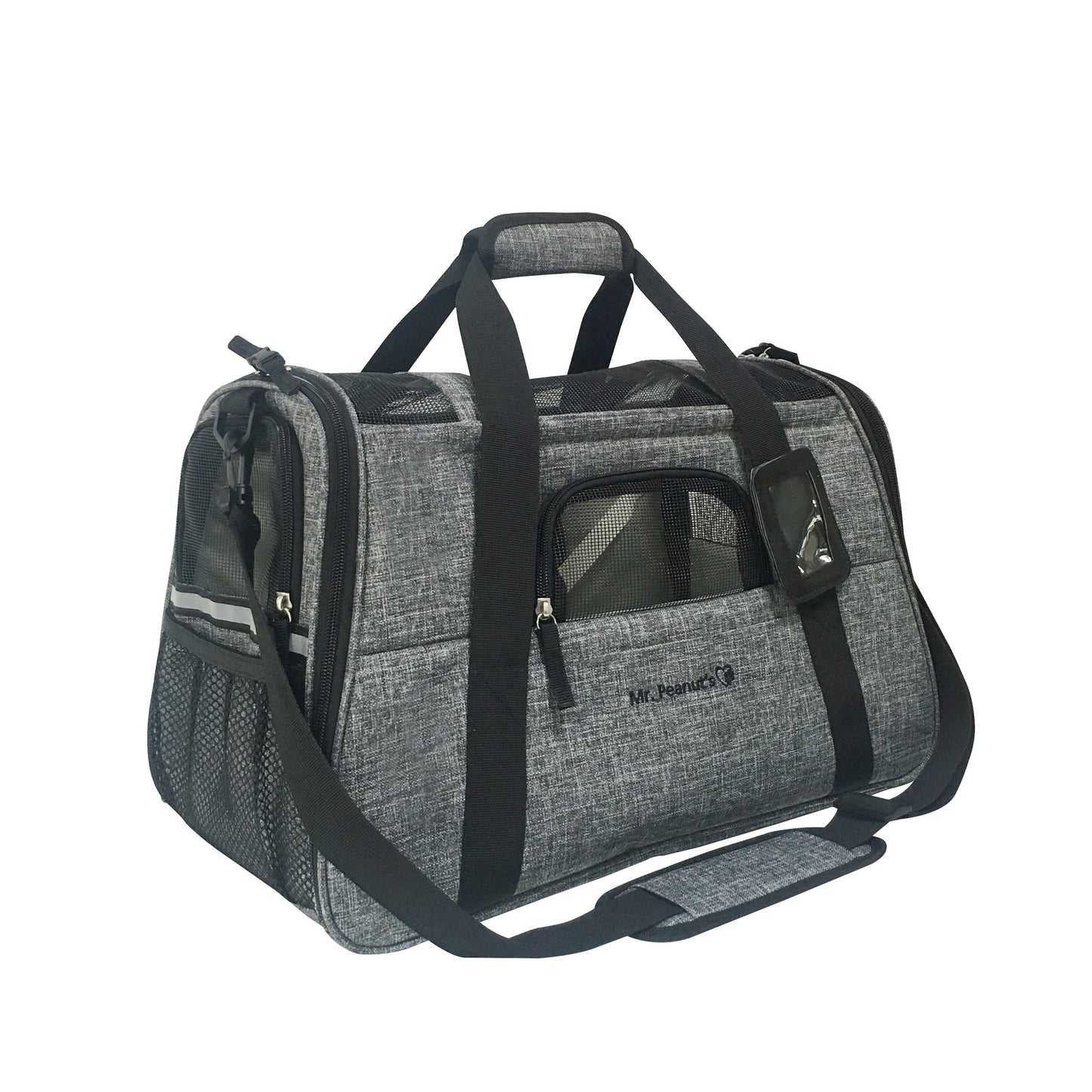 Mr. Peanut's Copper Series Airline Compliant Pet Carrier, Tall Profile Soft Sided Luxury Travel Tote