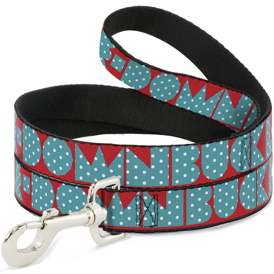 Dog Leash - BUCKLE-DOWN Shapes Red/Dot Turquoise/White