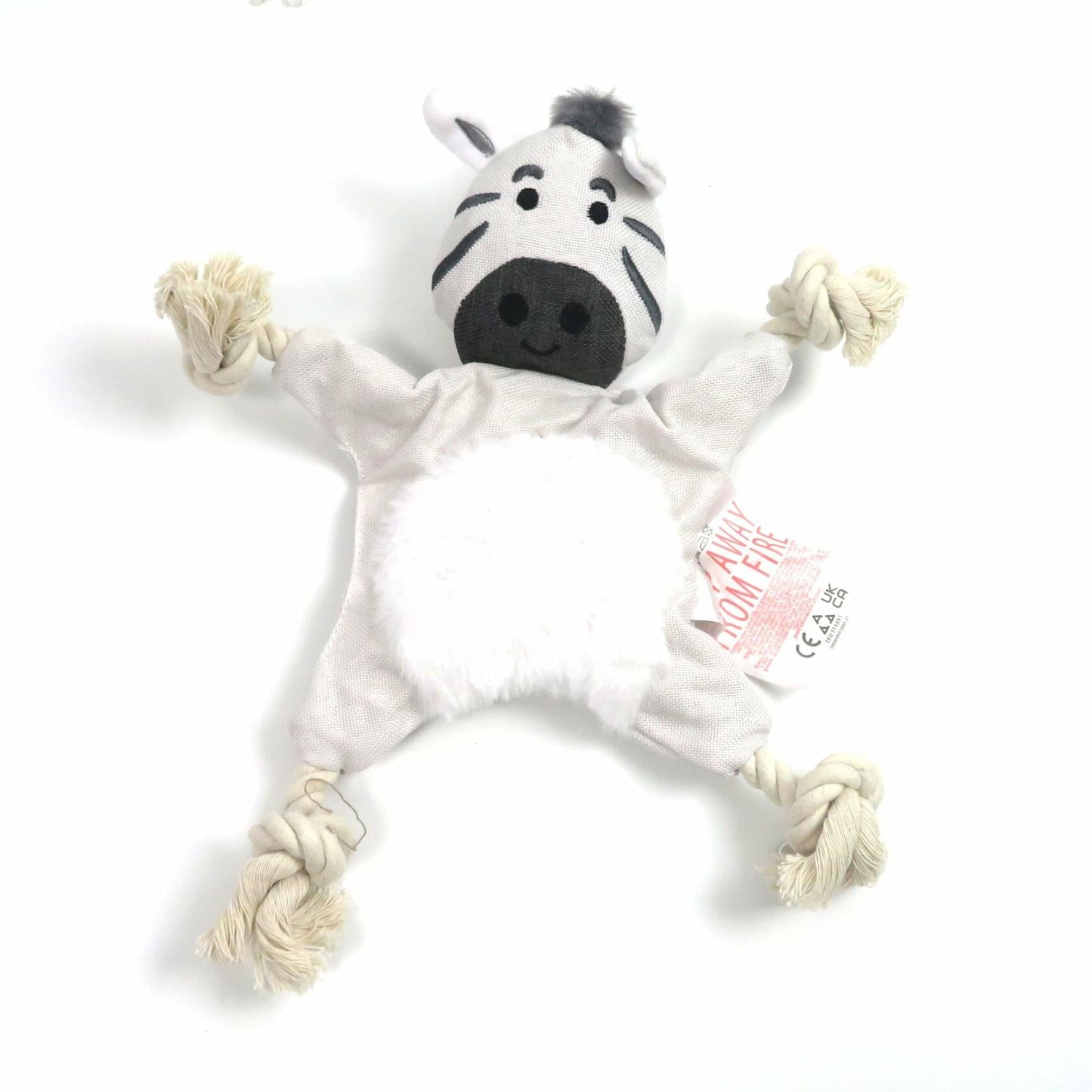 Their World Durable Interactive Dog Rope Toy Zebra Koala Bear