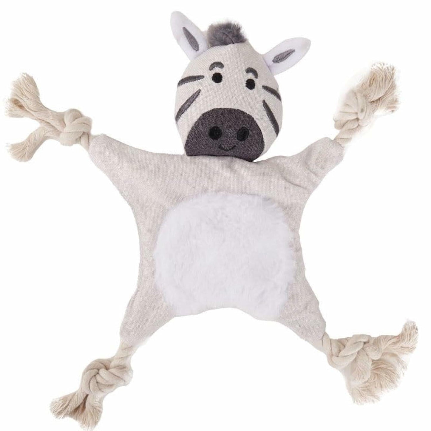 Their World Durable Interactive Dog Rope Toy Zebra Koala Bear