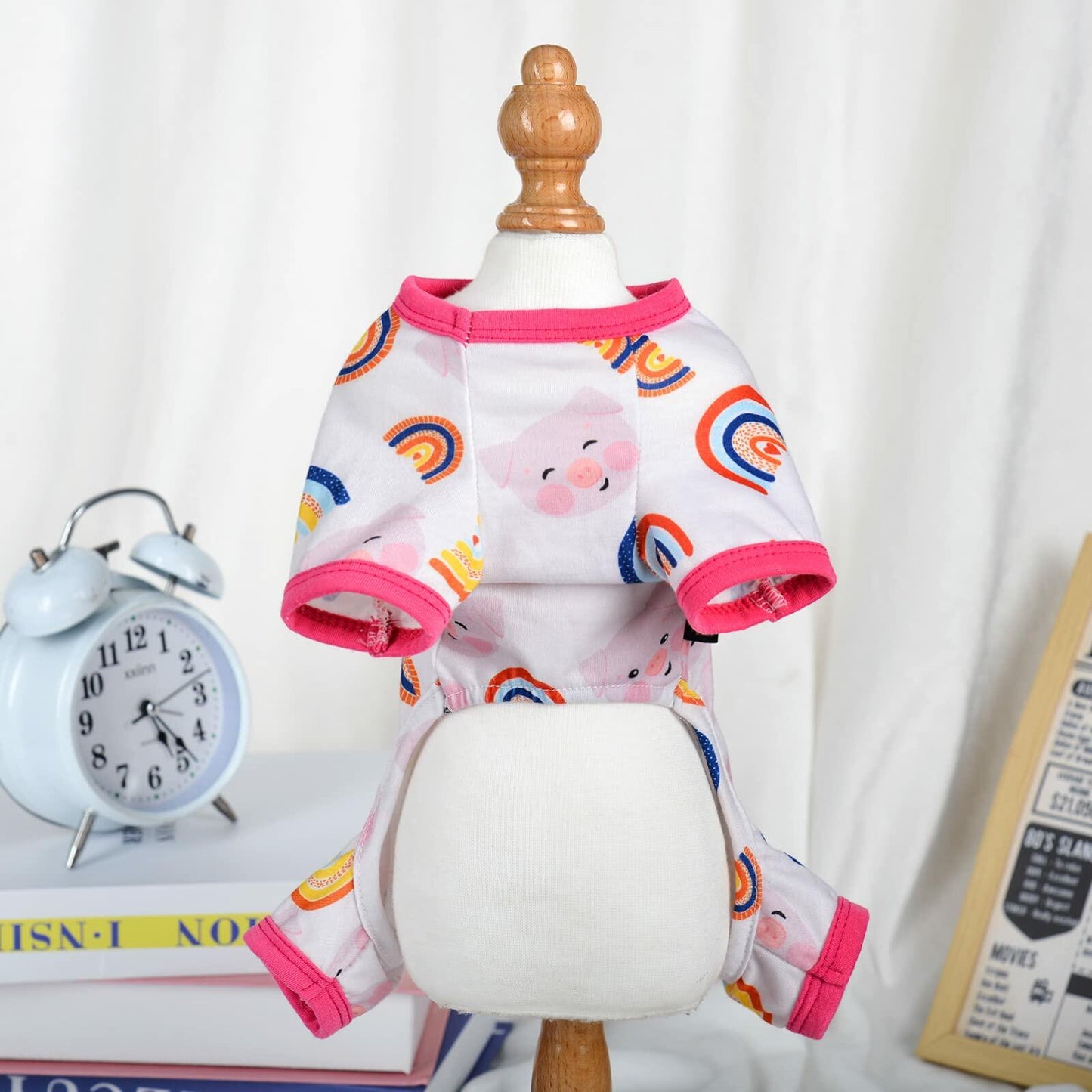 Dog Pajamas Small Chihuahua Yorkie Teacup Puppy Pjs Soft Pet Clothes Size 2XL