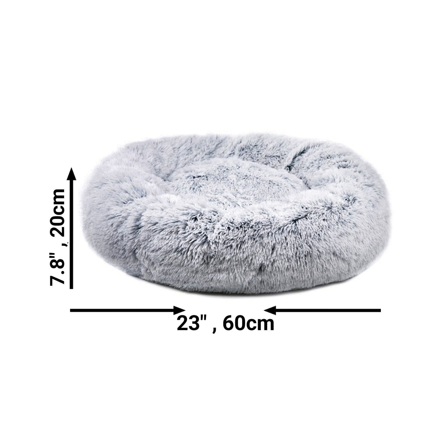 Mr. Peanut's 23" OrthoPlush® Pet Bed - Gray Two Tone