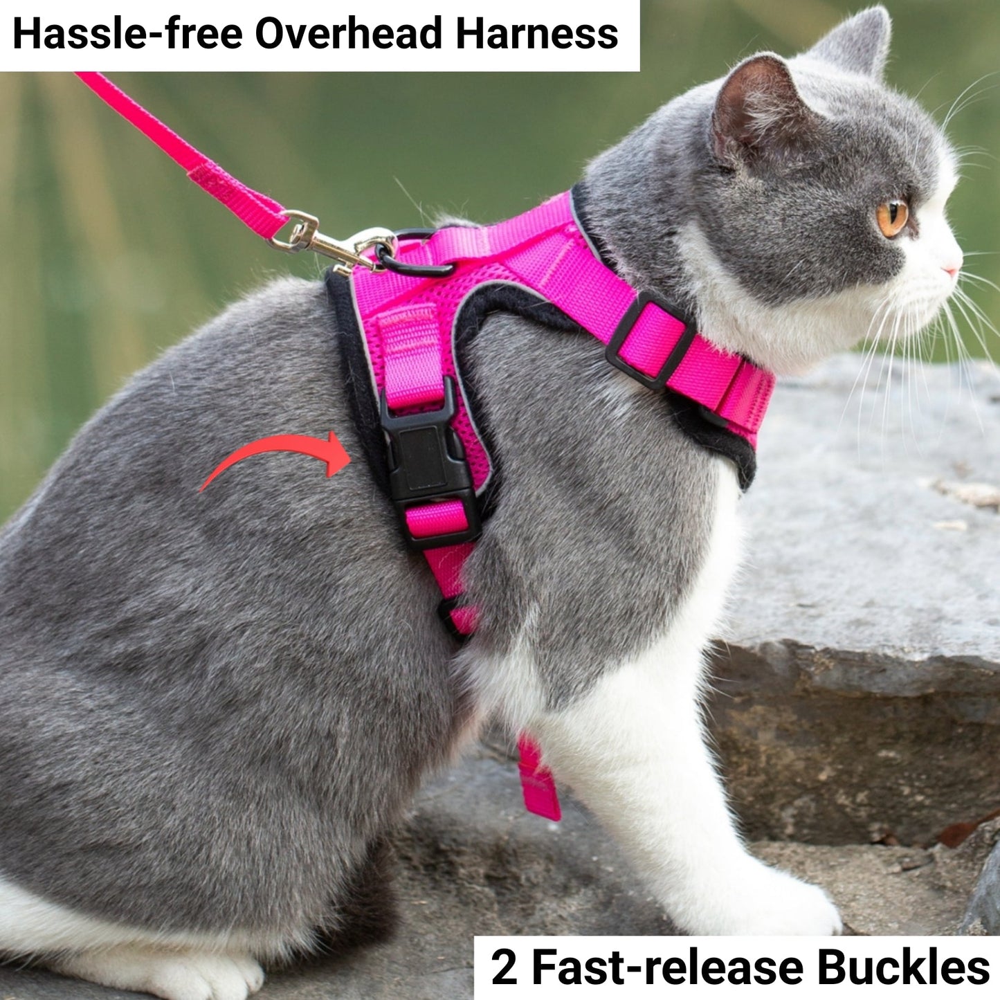 Mr. Peanut's PurrTrek Reflective Cat Harness with Matching Leash